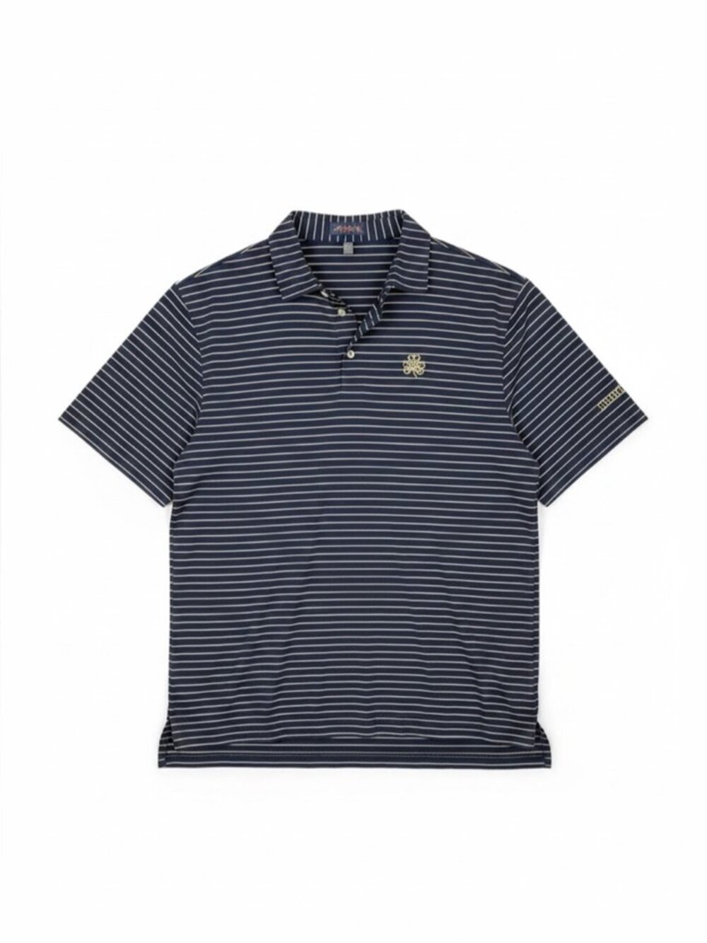Peter Millar Erin Hills Golf Polo Navy Yellow Striped Performance Men’s XL